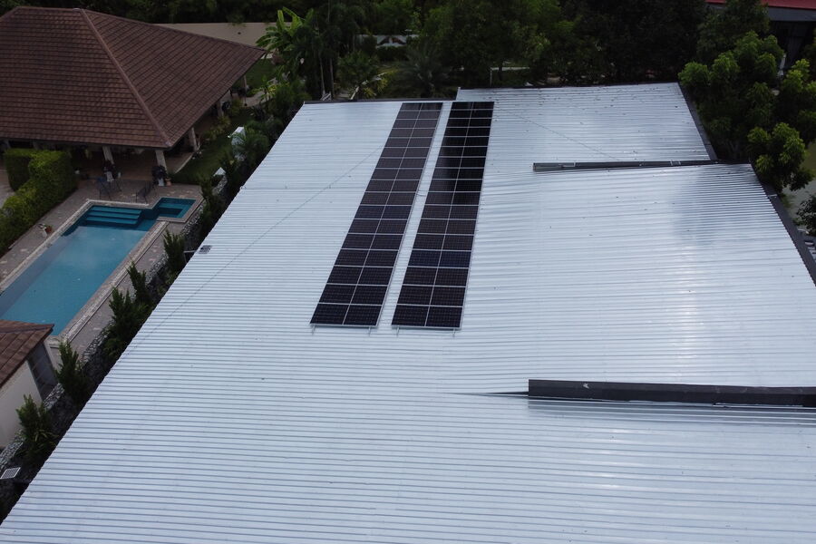 Luxury Pool Villa — Solar Installation